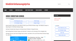 Desktop Screenshot of hindichristiansongslyrics.com